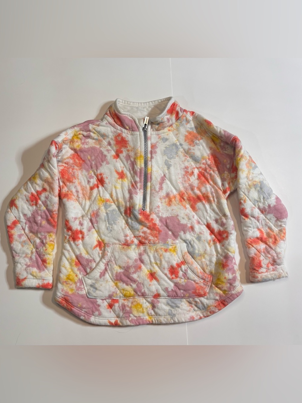 Old Navy Tie-Dye Quilted Half-Zip Pull over